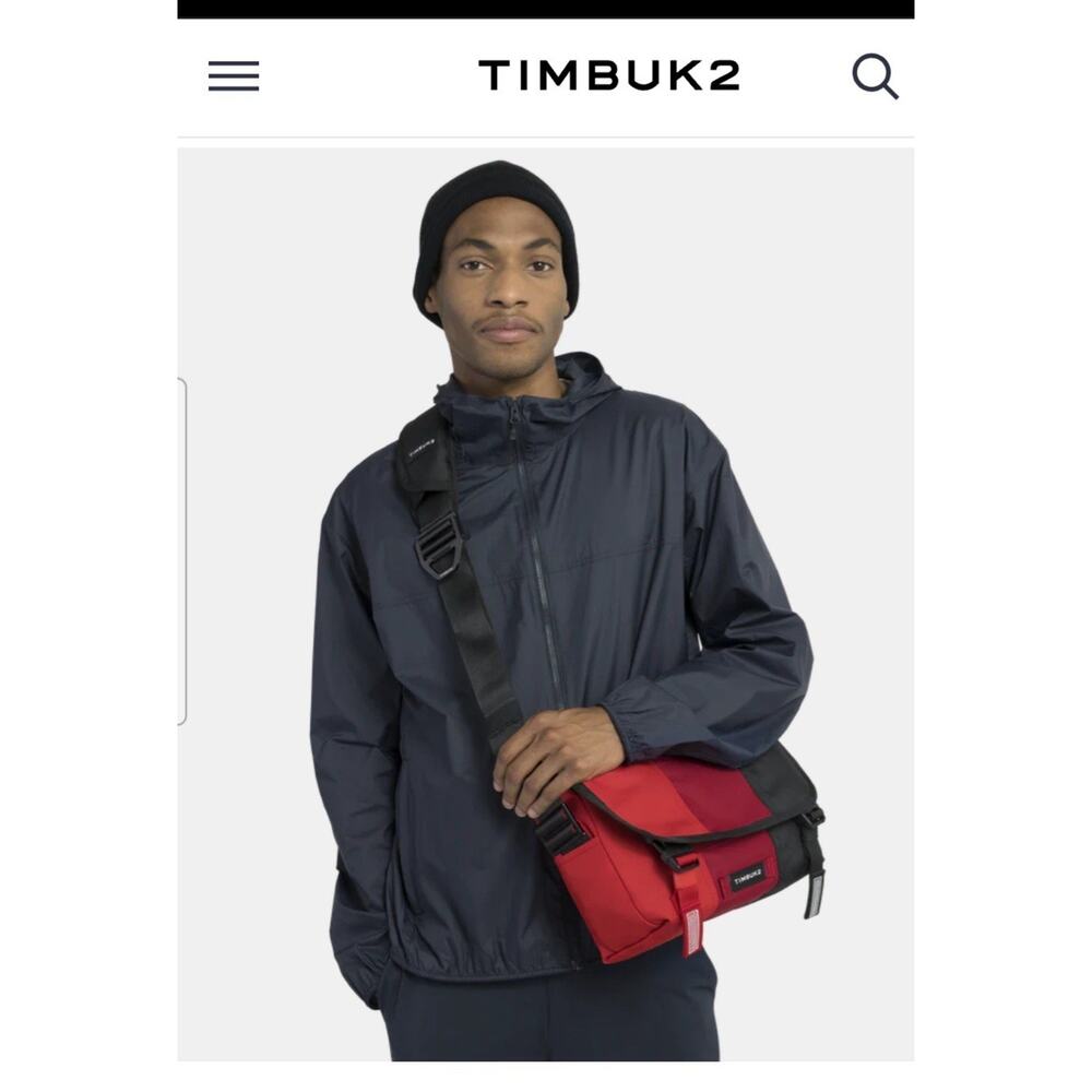 Timbuk2 Classic Messenger Bag Tricolor Urban Commuter Carrier brown orange cream